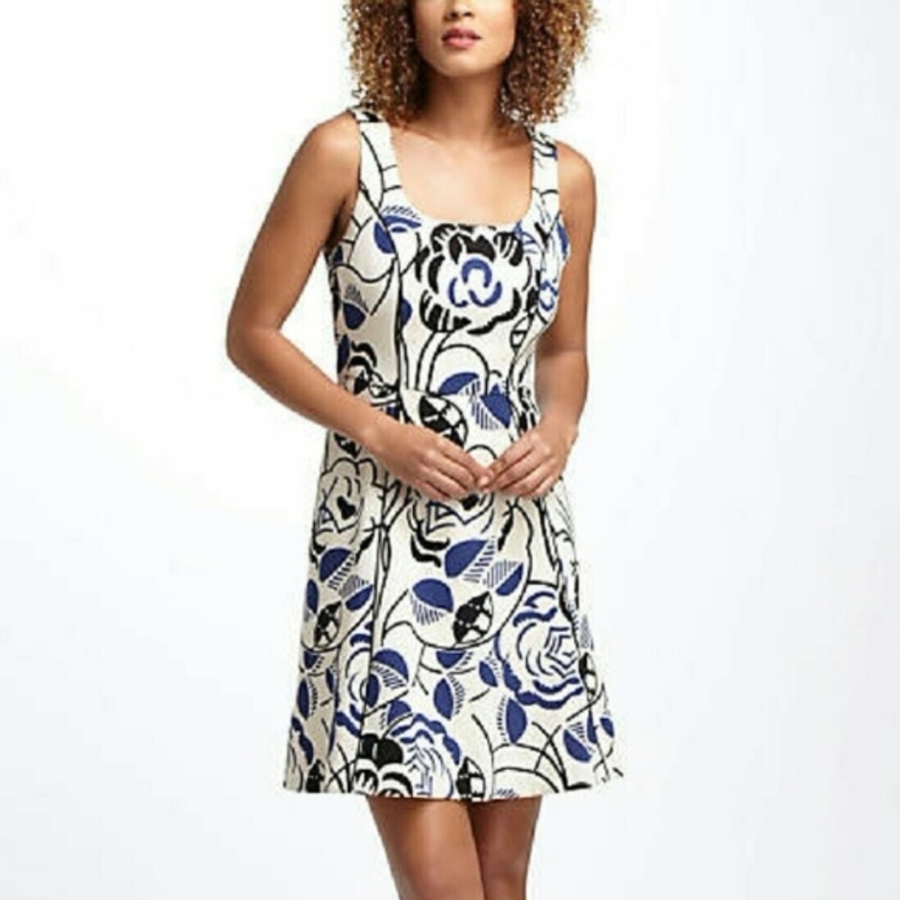 Anthropologie Vanessa Virginia Inkset Bloom Dress